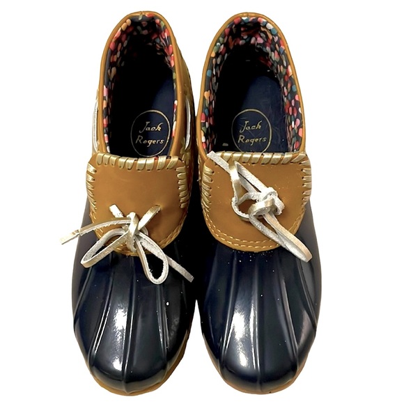 Jack Rogers Shoes - Jack Rogers, Aubrey Boot Navy/Tan